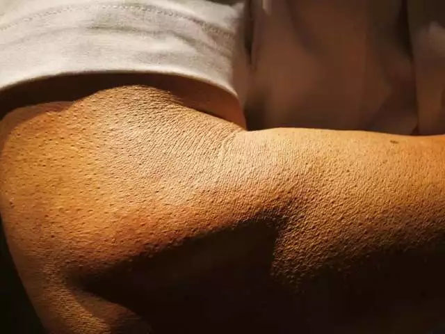 雞皮疙瘩、老年斑、皺紋、皮膚曬后顏色處理等等細(xì)節(jié)&mdash;&mdash;樹(shù)脂雕塑《站崗》